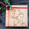 Bildgravur auf Holz weihnachtsgeschenk anzeige