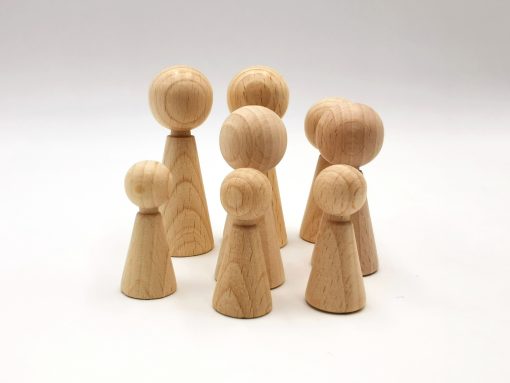 Figurenkegel aus Holz in 3 Größen