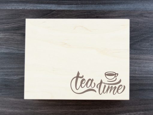 Teebox mit Gravur Tea Time