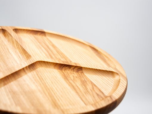 Servierplatte aus Holz doppelseitig